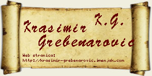 Krasimir Grebenarović vizit kartica
